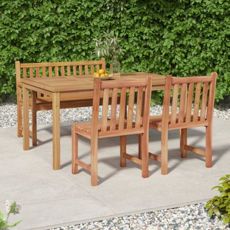 Garden dining set 4 pieces solid teak wood by vidaXL, Garden sets - Ref: Foro24-3157154, Price: 597,51 €, Discount: %