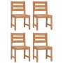 Garden chairs, 4 units, solid teak wood by vidaXL, Garden chairs - Ref: Foro24-3157174, Price: 322,99 €, Discount: %