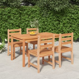 5-teiliges Garten-Esszimmerset aus massivem Teakholz von vidaXL, Gartensets - Ref: Foro24-3157183, Preis: 524,96 €, Rabatt: %