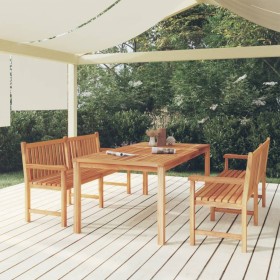 Garten-Essgruppe 3-teilig aus massivem Teakholz von vidaXL, Gartensets - Ref: Foro24-3157159, Preis: 977,99 €, Rabatt: %