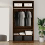 Plywood wardrobe in brown oak color, 100x50x200 cm by vidaXL, Wardrobes - Ref: Foro24-826616, Price: 146,43 €, Discount: %