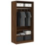 Plywood wardrobe in brown oak color, 100x50x200 cm by vidaXL, Wardrobes - Ref: Foro24-826616, Price: 146,43 €, Discount: %