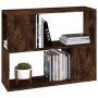 Estantería/divisor de espacios color roble ahumado 80x24x63 cm de vidaXL, Muebles TV - Ref: Foro24-826644, Precio: 46,98 €, D...