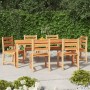 7-teilige Garten-Essgarnitur aus massivem Teakholz von vidaXL, Gartensets - Ref: Foro24-3157191, Preis: 805,99 €, Rabatt: %