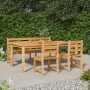 Garten-Essgruppe 4-teilig aus massivem Teakholz von vidaXL, Gartensets - Ref: Foro24-3157203, Preis: 800,99 €, Rabatt: %