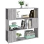 Regal/Raumteiler in Sonoma-Grau, 100 x 24 x 94 cm von vidaXL, Bücherregale und Regale - Ref: Foro24-826648, Preis: 59,99 €, R...