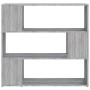 Sonoma gray shelving/space divider 100x24x94 cm by vidaXL, Bookcases and shelves - Ref: Foro24-826648, Price: 60,02 €, Discou...