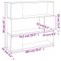 Regal/Raumteiler in Sonoma-Grau, 100 x 24 x 94 cm von vidaXL, Bücherregale und Regale - Ref: Foro24-826648, Preis: 59,99 €, R...