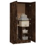 Smoked oak plywood cabinet 82.5x51.5x180 cm by vidaXL, Wardrobes - Ref: Foro24-826638, Price: 174,02 €, Discount: %