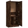 Smoked oak plywood cabinet 82.5x51.5x180 cm by vidaXL, Wardrobes - Ref: Foro24-826638, Price: 174,02 €, Discount: %