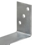 Anclajes de valla 6 uds acero galvanizado plateado 12x6x30 cm de vidaXL, Puntas para anclaje en el suelo - Ref: Foro24-145320...