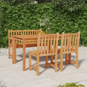 Garten-Essgruppe 4-teilig aus massivem Teakholz von vidaXL, Gartensets - Ref: Foro24-3157151, Preis: 576,12 €, Rabatt: %