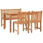 Garten-Essgruppe 4-teilig aus massivem Teakholz von vidaXL, Gartensets - Ref: Foro24-3157151, Preis: 572,99 €, Rabatt: %