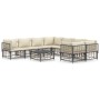 Gartenmöbel-Set 9-teilig und Kissen aus PE-Rattan Anthrazit von vidaXL, Outdoor-Sofas - Ref: Foro24-3186810, Preis: 719,53 €,...