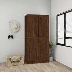 Plywood oak brown wardrobe 82.5x51.5x180 cm by vidaXL, Wardrobes - Ref: Foro24-826640, Price: 169,99 €, Discount: %