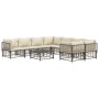 Gartenmöbel-Set 9-teilig und Kissen aus PE-Rattan Anthrazit von vidaXL, Outdoor-Sofas - Ref: Foro24-3186810, Preis: 719,53 €,...