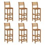 Garden table and 7-piece high stools set made of solid acacia wood. by vidaXL, Garden sets - Ref: Foro24-3154397, Price: 462,...