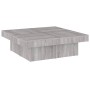 Sonoma gray plywood coffee table 90x90x28 cm by vidaXL, Coffee table - Ref: Foro24-826636, Price: 85,72 €, Discount: %