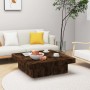 Smoked oak plywood coffee table 90x90x28 cm by vidaXL, Coffee table - Ref: Foro24-826635, Price: 80,77 €, Discount: %