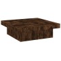 Smoked oak plywood coffee table 90x90x28 cm by vidaXL, Coffee table - Ref: Foro24-826635, Price: 80,77 €, Discount: %