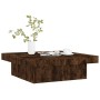 Smoked oak plywood coffee table 90x90x28 cm by vidaXL, Coffee table - Ref: Foro24-826635, Price: 80,77 €, Discount: %