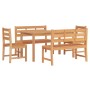 5-teiliges Garten-Esszimmerset aus massivem Teakholz von vidaXL, Gartensets - Ref: Foro24-3157195, Preis: 723,36 €, Rabatt: %