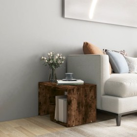 Smoked oak plywood side table 59x36x38 cm by vidaXL, Side tables - Ref: Foro24-826632, Price: 37,99 €, Discount: %