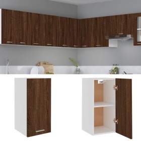 Oak brown engineered wood hanging cabinet 29.5x31x60cm by vidaXL, Kitchen cabinets - Ref: Foro24-826622, Price: 32,07 €, Disc...