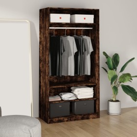 Plywood wardrobe in smoked oak color, 100x50x200 cm by vidaXL, Wardrobes - Ref: Foro24-826614, Price: 165,59 €, Discount: %