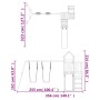 Douglas-Massivholz-Außenspielplatz von vidaXL, Schaukeln und Spielgeräte - Ref: Foro24-3155844, Preis: 414,99 €, Rabatt: %