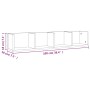 Gray plywood CD wall shelf 100x18x18 cm by vidaXL, Shelves and shelves - Ref: Foro24-826618, Price: 34,80 €, Discount: %