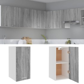 Hanging wardrobe in gray Sonoma wood engineering, 29.5x31x60 cm by vidaXL, Kitchen cabinets - Ref: Foro24-826621, Price: 36,8...