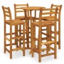 Garden table and 5-piece high stools set made of solid acacia wood. by vidaXL, Garden sets - Ref: Foro24-3154383, Price: 316,...