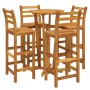 Garden table and 5-piece high stools set made of solid acacia wood. by vidaXL, Garden sets - Ref: Foro24-3154383, Price: 316,...