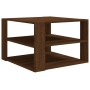 Mesa de centro madera contrachapada roble marrón 60x60x40 cm de vidaXL, Mesas de centro - Ref: Foro24-826628, Precio: 50,99 €...