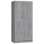 Sonoma-grauer Sperrholzschrank 82,5 x 51,5 x 180 cm von vidaXL, Kleiderschränke - Ref: Foro24-826639, Preis: 147,17 €, Rabatt: %