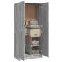 Sonoma-grauer Sperrholzschrank 82,5 x 51,5 x 180 cm von vidaXL, Kleiderschränke - Ref: Foro24-826639, Preis: 147,17 €, Rabatt: %