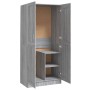 Sonoma-grauer Sperrholzschrank 82,5 x 51,5 x 180 cm von vidaXL, Kleiderschränke - Ref: Foro24-826639, Preis: 147,17 €, Rabatt: %