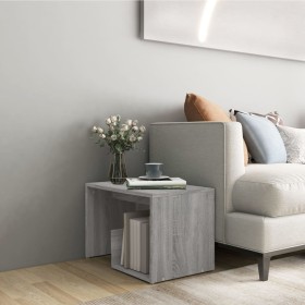 Sonoma gray plywood side table 59x36x38 cm by vidaXL, Side tables - Ref: Foro24-826633, Price: 37,62 €, Discount: %