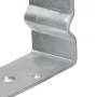 Anclajes de valla 6 uds acero galvanizado plateado 12x6x15 cm de vidaXL, Puntas para anclaje en el suelo - Ref: Foro24-145339...