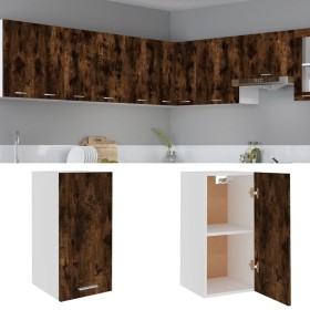 Engineered wood hanging furniture smoked oak 29.5x31x60cm by vidaXL, Kitchen cabinets - Ref: Foro24-826620, Price: 31,74 €, D...