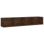 Wall shelf for CD wood in brown oak color 100x18x18 cm by vidaXL, Shelves and shelves - Ref: Foro24-826619, Price: 34,80 €, D...