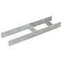 Anclajes de valla 6 uds acero galvanizado plateado 14x6x60 cm de vidaXL, Puntas para anclaje en el suelo - Ref: Foro24-145309...