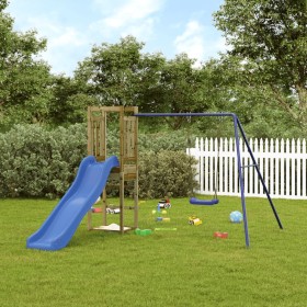 Spielplatz im Freien aus imprägniertem Kiefernholz von vidaXL, Schaukeln und Spielgeräte - Ref: Foro24-3155956, Preis: 250,99...