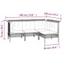 Set de muebles de jardín 8 pzas y cojines ratán sintético gris de vidaXL, Conjuntos de jardín - Ref: Foro24-3187551, Precio: ...