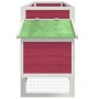 Solid red pine wood chicken coop 204x50x84 cm by vidaXL, Cages and habitats for small animals - Ref: Foro24-172239, Price: 19...