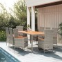 Garten-Essgruppe 9-teilig und graue synthetische Rattankissen von vidaXL, Gartensets - Ref: Foro24-3157545, Preis: 796,14 €, ...