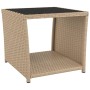 3-piece garden furniture set steel and beige synthetic rattan by vidaXL, Garden sets - Ref: Foro24-3157663, Price: 268,90 €, ...