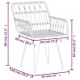 3-piece synthetic rattan garden dining set by vidaXL, Garden sets - Ref: Foro24-3157833, Price: 173,20 €, Discount: %