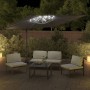 Sombrilla voladiza con LED gris antracita 400x300 cm de vidaXL, Sombrillas - Ref: Foro24-319929, Precio: 251,40 €, Descuento: %